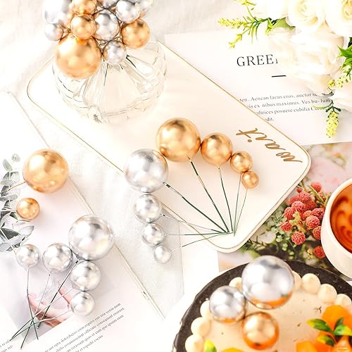 Miniatura 188 de 108 bolas para decoración de tartas, decoración de cupcakes, globos de espuma para hornear pasteles, boda, aniversario, decoración de cumpleaños