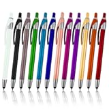 Stylus for Touch Screens Pen with Ball Point Pen,for Universal Touch Screen Devices, for Phones, Ipads,Tablets, iPhone, Samsung Galaxy etc. Assorted Colors (Metallic 12 Pack)