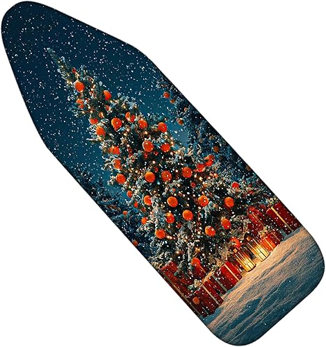 Nuxovilar Ironing Board Covers Winter Tree with Ornaments Pattern Polyester 15x5