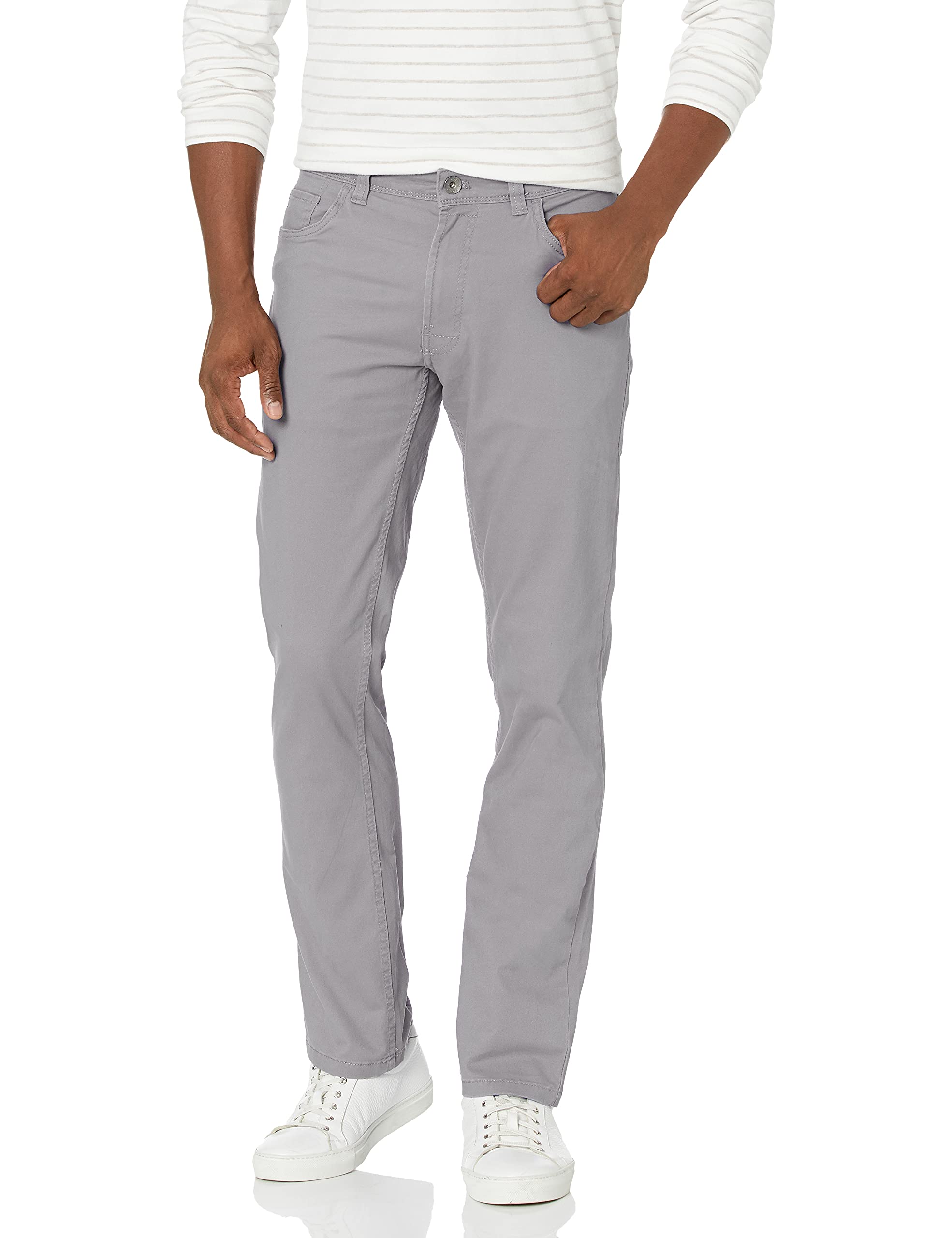 Izod Saltwater Stretch Twill 5 Pocket Straight Fit Chino Pant - Pantalones Informales Hombre