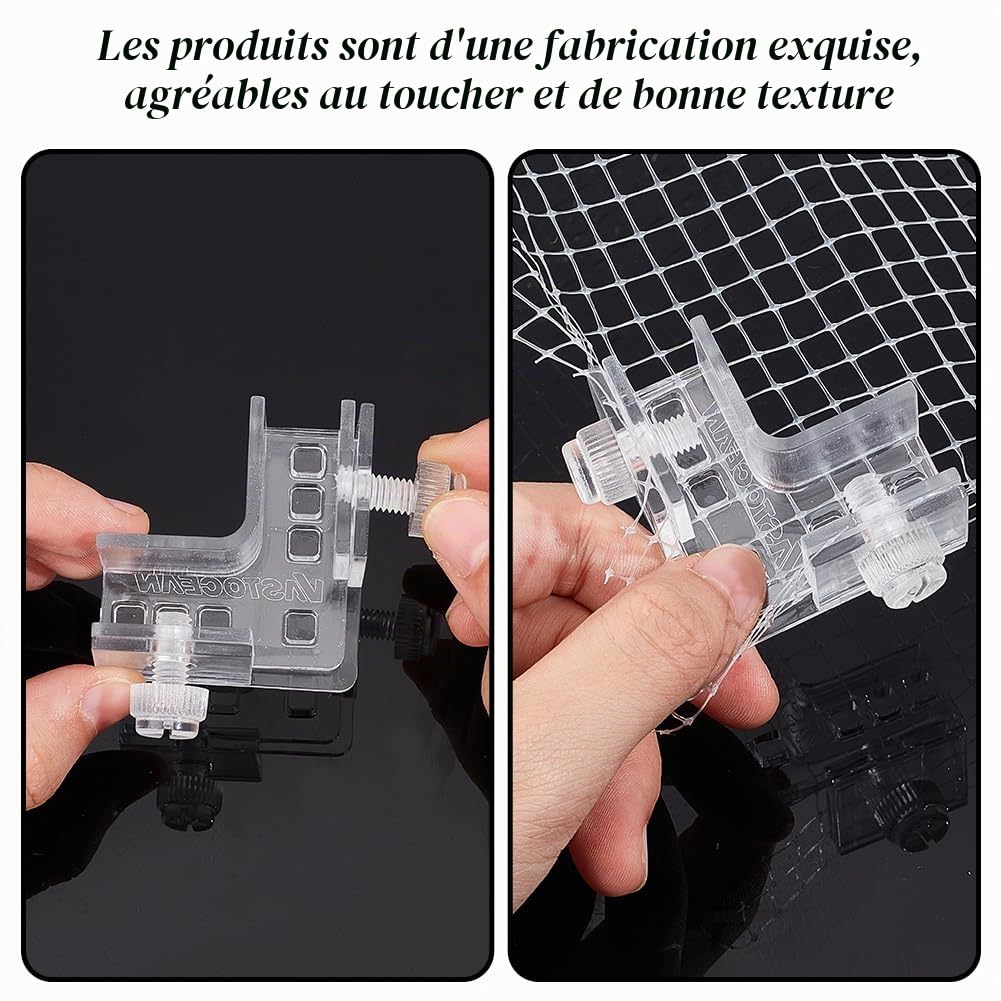 OLYCRAFT Filet de Protection pour Couvercle D'Aquarium de 1m X 0.93m avec Fixation à Vis Filet en Plastique pour Écran D'Aquarium de Poissons Couvercle Supérieur D'Écran en Maille pour Aquarium