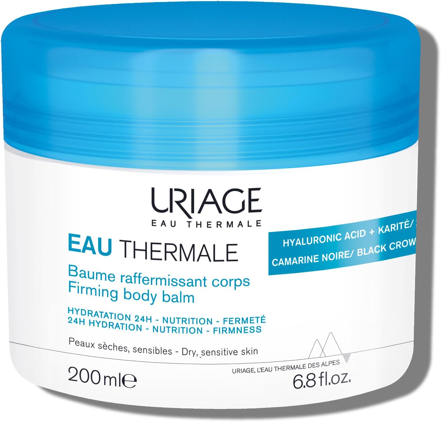 Moisturizing & Firming Body Balm | Shea Butter & Hyaluronic Acid, 24h Intense Hydration & Long-lasting Comfort, Rich Balm with Fast Absorption, Light Floral Scent, 200 mL / 6.76 Fl oz