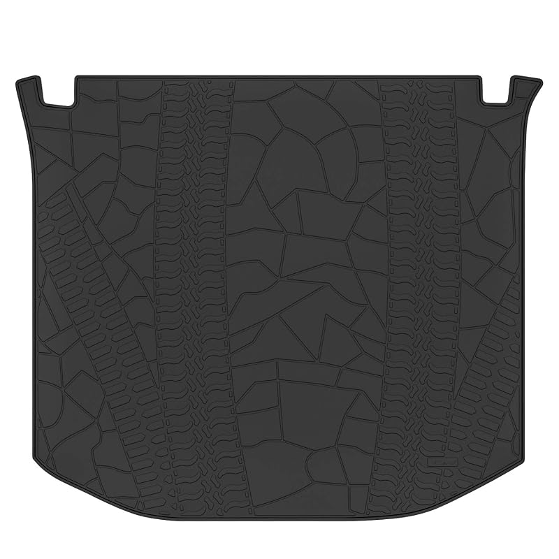 Forro para Porta-Malas Jeep Grand Cherokee 2011–2021 e Grand Cherokee WK 2022–2023 Non L em Borracha Preta SAN AUTO