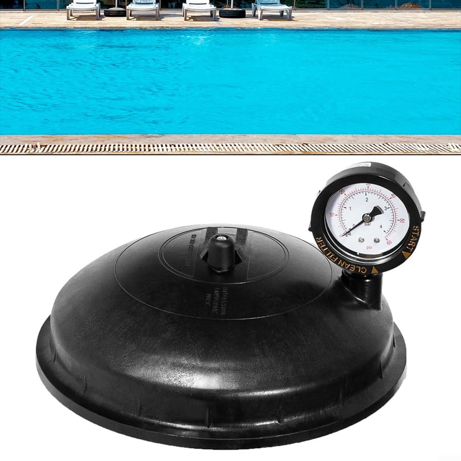 Ventiloberteil Komplettset für Paramount für pcc 2000, mit Manometer | PVC, Steel, Brass; Fits für pcc 2000, für cyclean; Hydro-powered, No Electricity; 2-12 Ports; Includes Pause Assembly