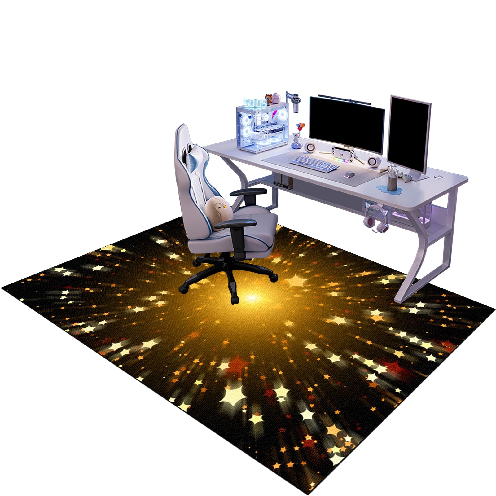 Tappetino Per Sedia Da Ufficio - 90x120 Cm, Antiscivolo E Protettivo Per Pavimenti - Foto 3