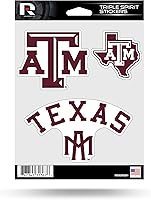 Vista 22 de Rico Industries NCAA - Lámina de adhesivos triple diseño de Alabama