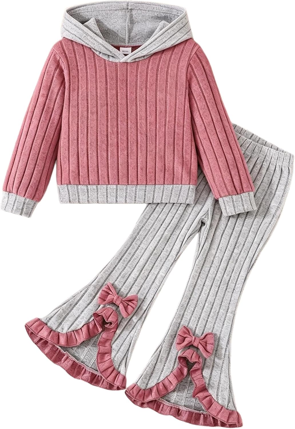 Little Kids Girls Clothes 2 Piece Sweatsuit Long Sleeve Fall Winter Outfits