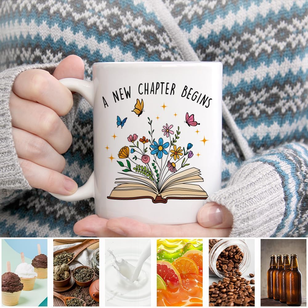 Funny 11oz A New Chapter Begins Ceramic Coffee Mug Gifts for Women image 4