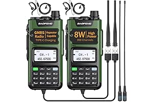 Amazon Top-Rated BOAFENG GM-15 Pro 5 Watt GMRS Handheld Radio with USB-C Charger