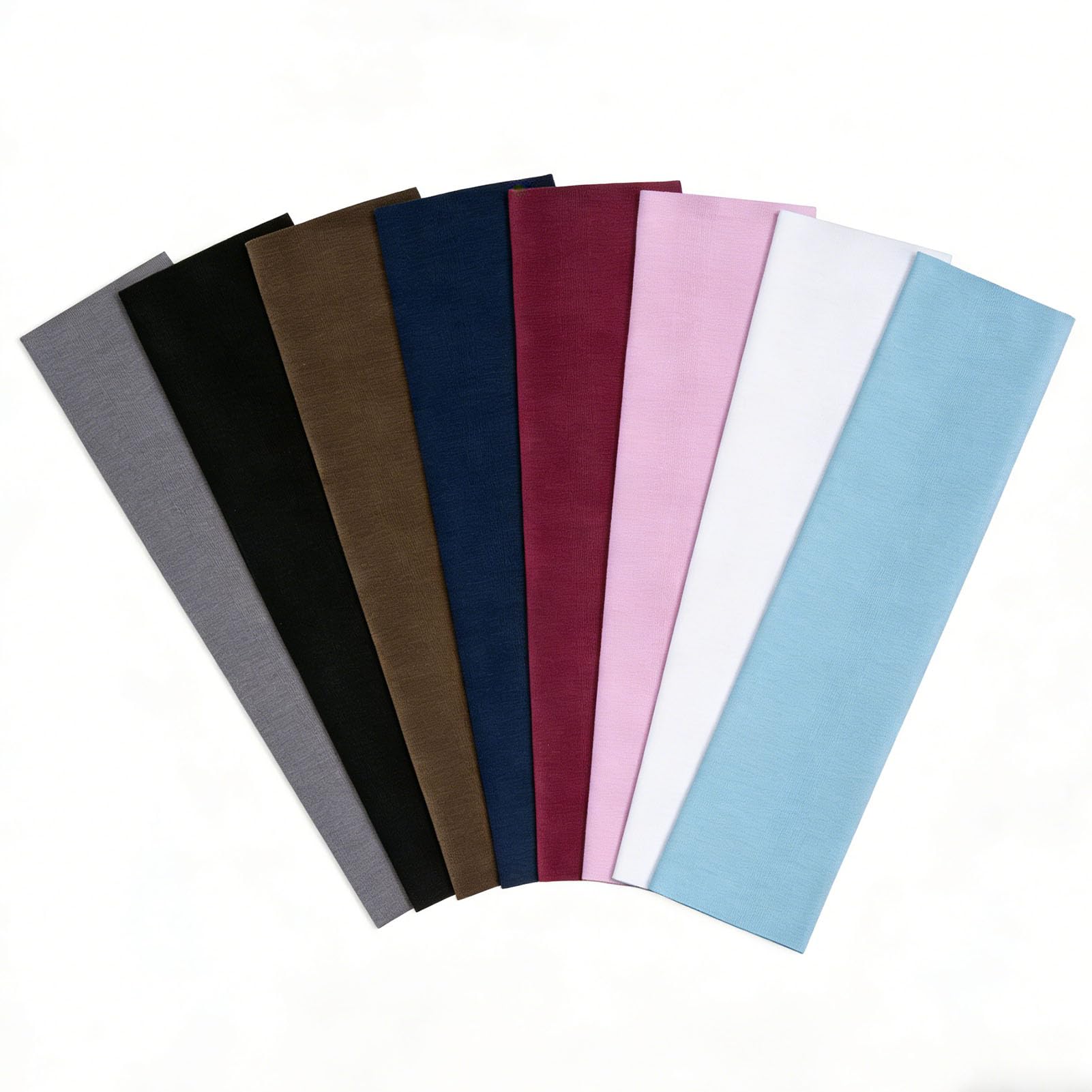 CCILAND Stirnbänder für Frauen Damen, 8 Pack Elastisches Stirnband Damen Sport, rutschfest Atmungsaktiv Haarband für Laufen, Yoga, Fitness, Workout