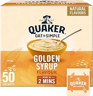 Quaker Oat So Simple Golden Syrup Porridge Sachets, 50 x 36g