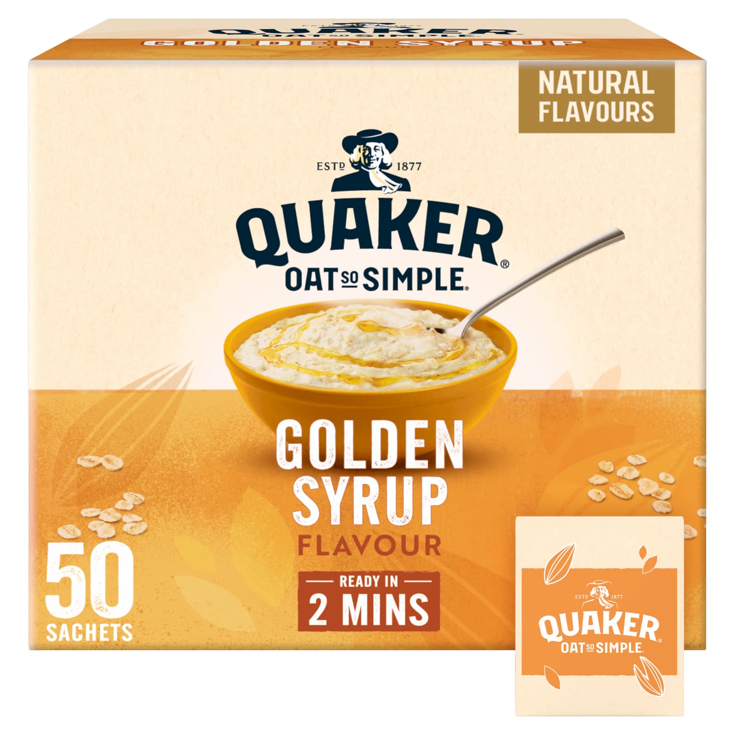 Oat So Simple 50 Instant Porridge pouches (Golden Syrup)