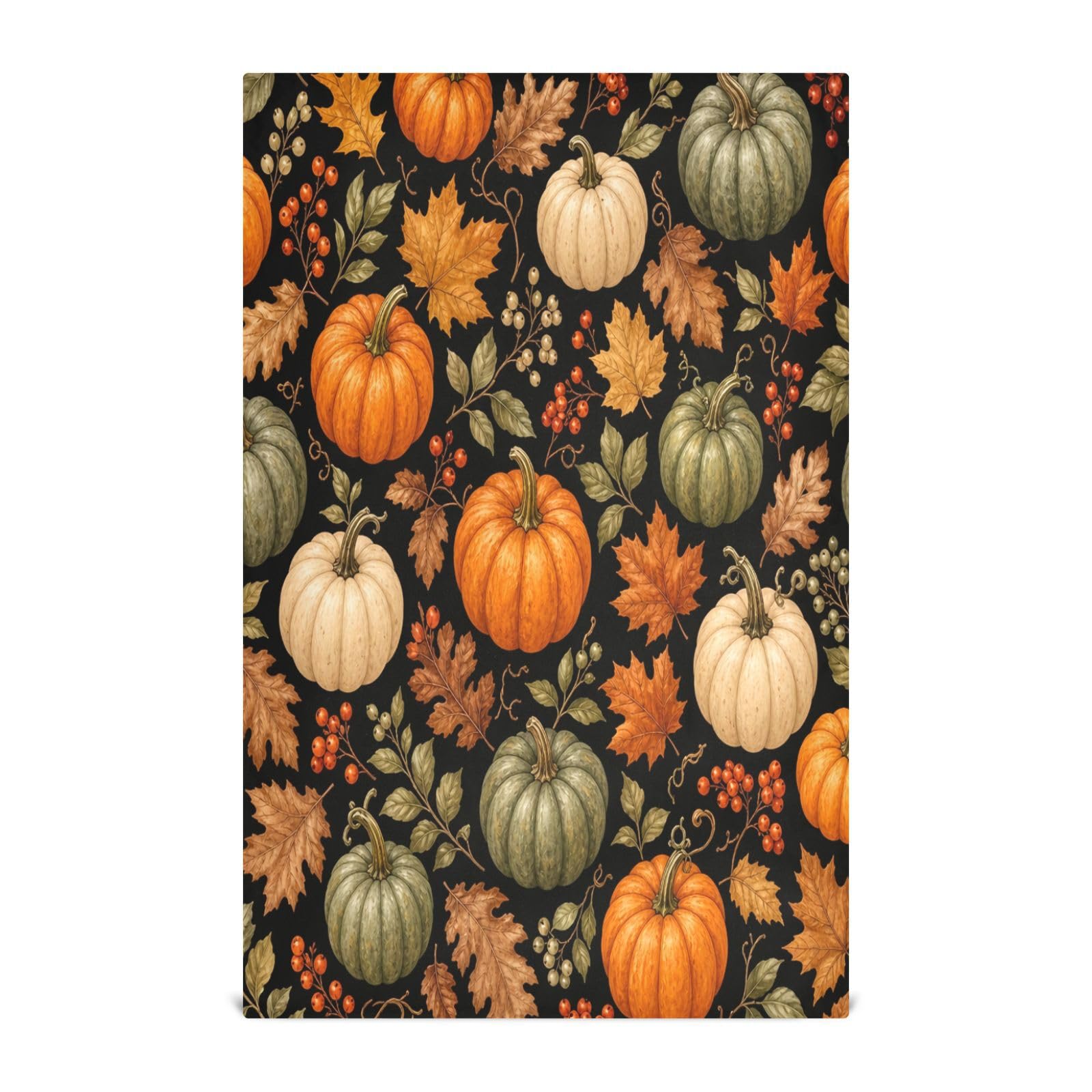 Cgiub Pumpkins Tea Towels for Kitchen 6pcs Soft Kitchen Towels Absorbent & Quick Drying Dish Cloth for Household & Cleaning, 71.1x45.7cm