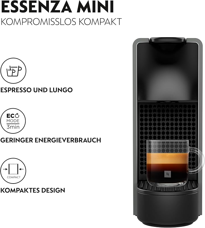 Krups Nespresso Essenza Mini szürke kapszulás kávéfőző 1260W