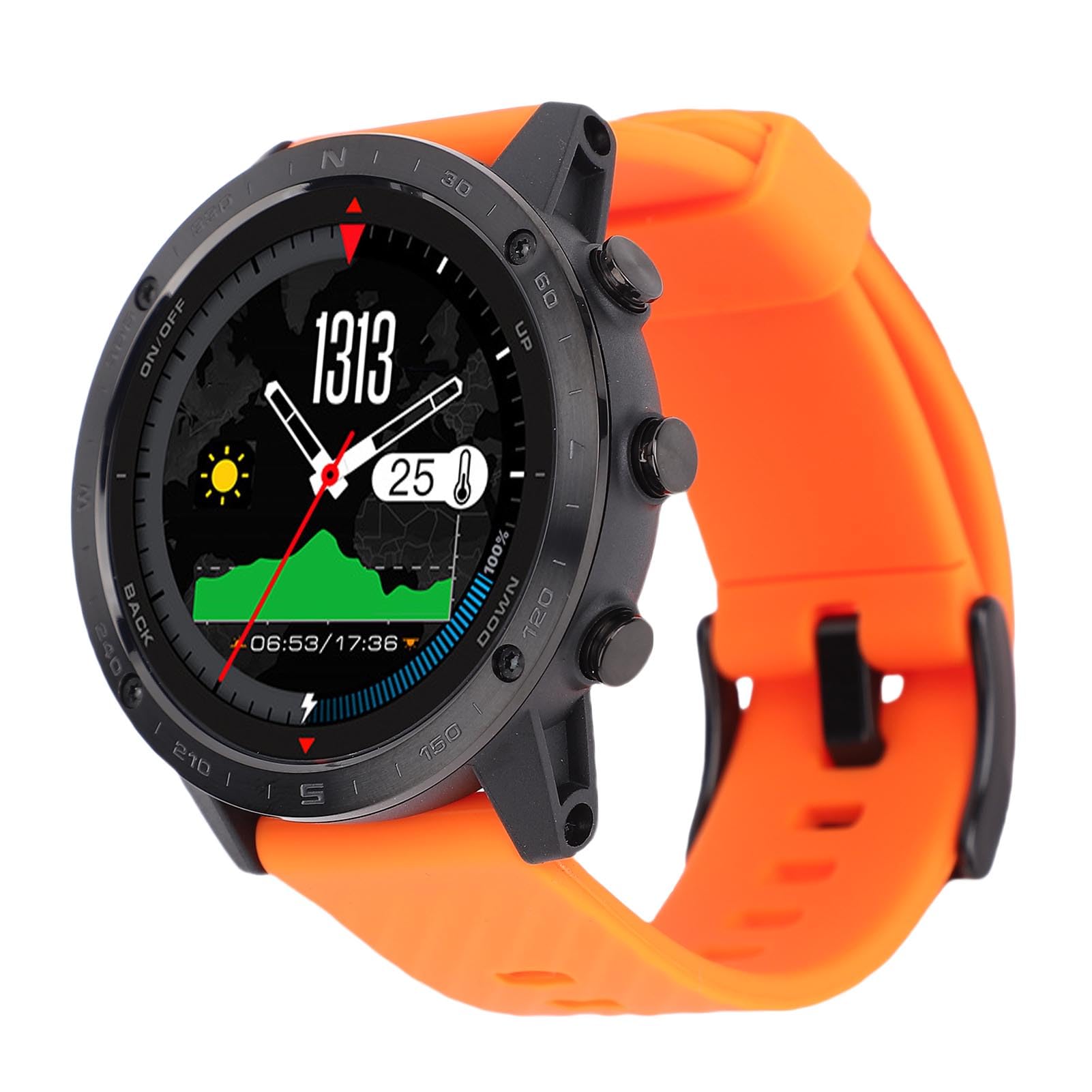 Generic Smart Watch Smartwatch Na rękę Profesjonalne Poziomy Inteligentne Zegarek Sportowy Zegarek Cyfrowy do Pływania Alpinistyki dla Mężczyzn, GPS, Jednostki GPS