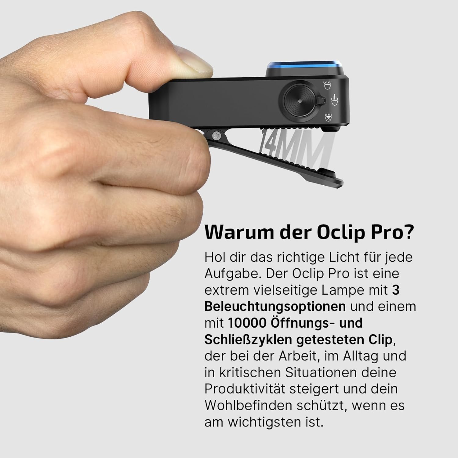 OLIGHT Oclip Pro méretösszehasonlítás