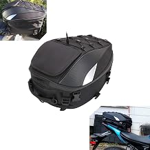 Motorcycle Tail Bag Waterproof Rear Seat Backpack - Dual Use Helmet Bag