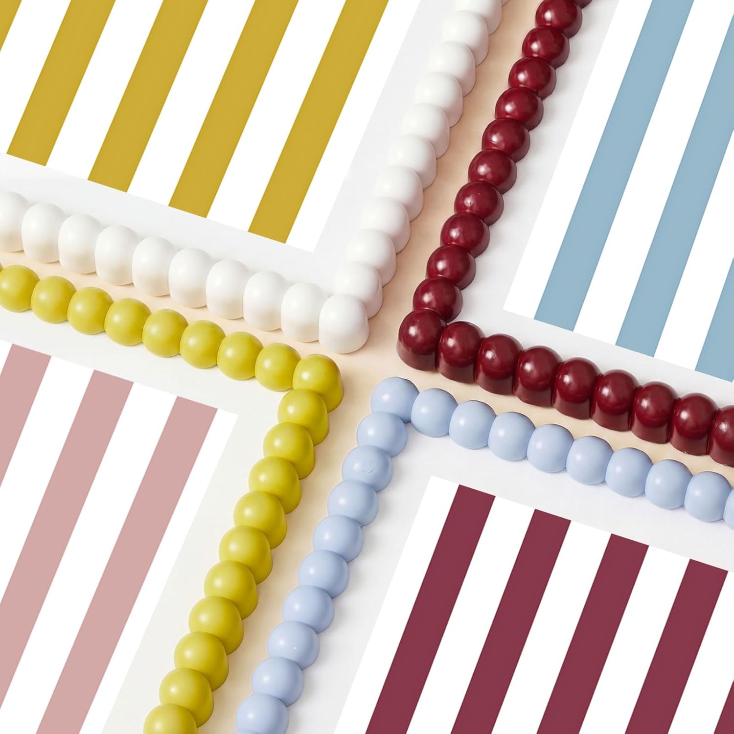 3 Pcs Beaded Picture Frames 8x10 Inch Yellow Picture Frame Maximalist Decorative Wavy Art Front Tabletop Display Wall Hanging, Gift for Home Decoration