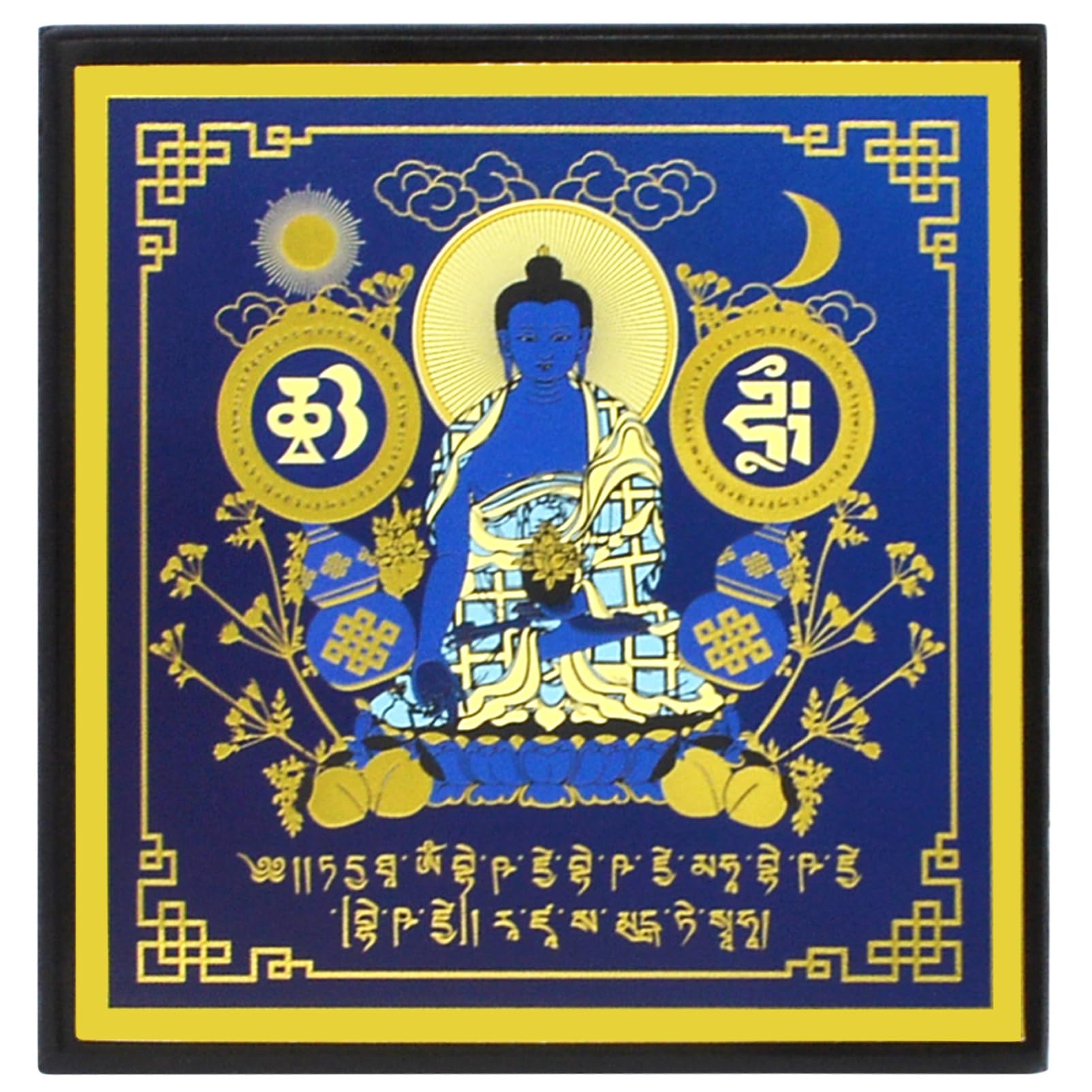 Feng Shui Medizin-Buddha-Tafel, Statue, Heimbüro, Dekoration, Harmonie und Balance, Glücksamulett, Neujahr, W5494