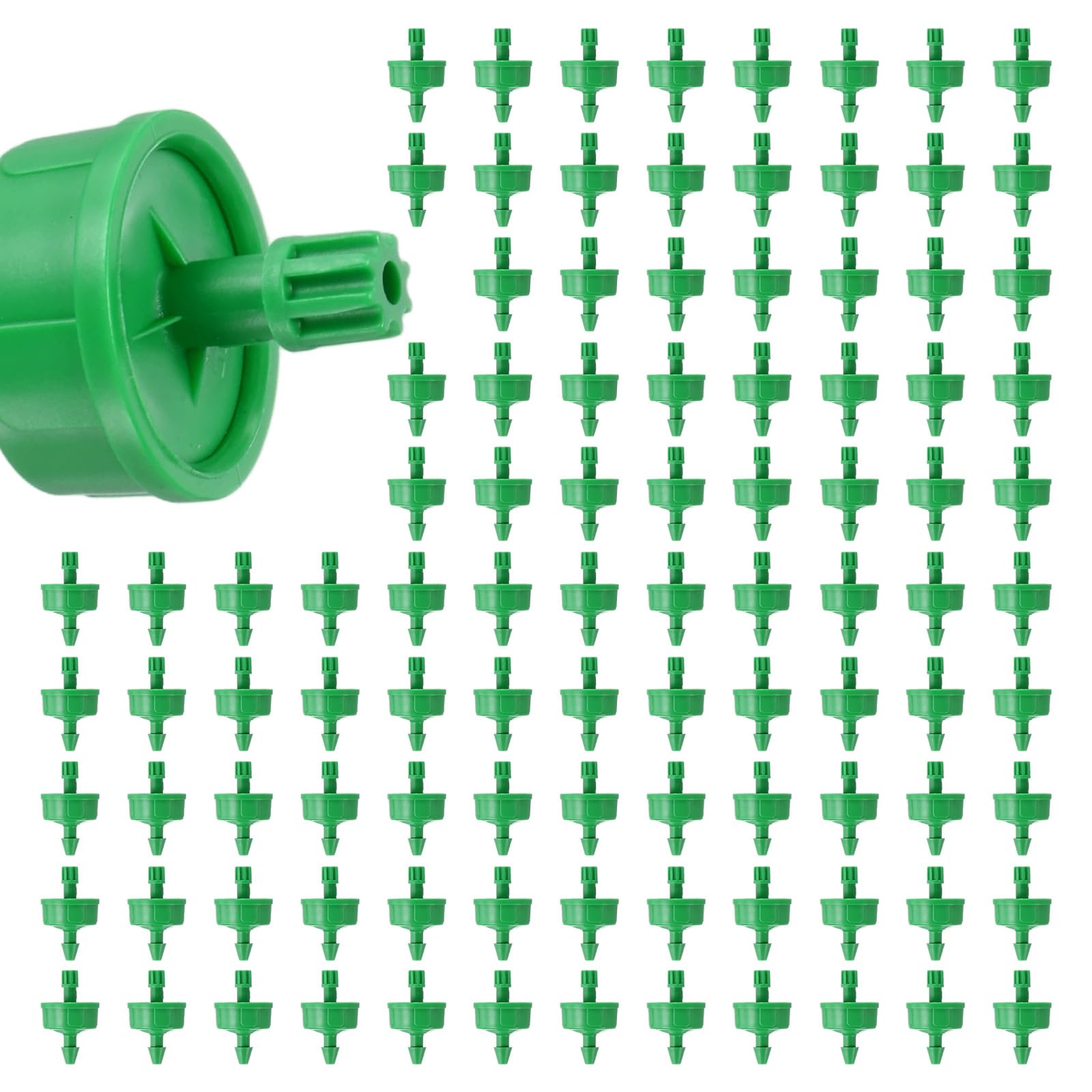 M METERXITY 20-Pack 0.26GPH Pressure Compensating Drippers, Green — image 1