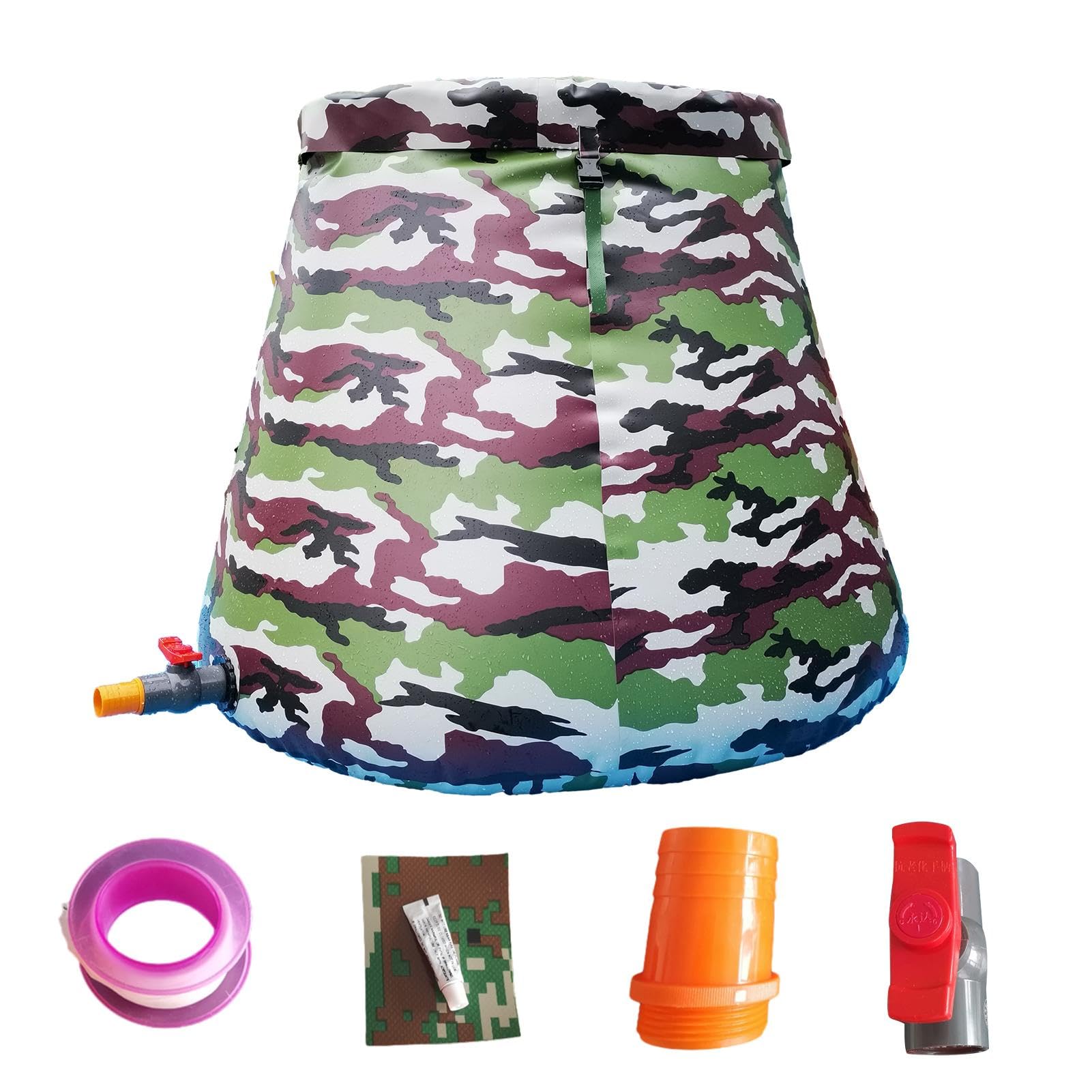 Großer Wasserbehälter Faltbar, mit verdickter Wandung | Faltbarer Regentank zur Regensammlung, Speicherung und Nutzung Für Outdoor Camping Wandern Backpacking Notfallvorsorge