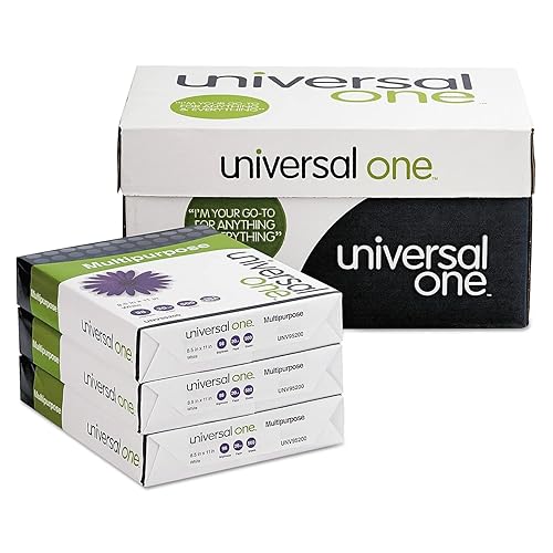 Miniatura 4 de Universal 95200 Papel multiusos, brillo 98, 20 libras, 8-1/2 x 11, blanco brillante, 5000 shts/ctn
