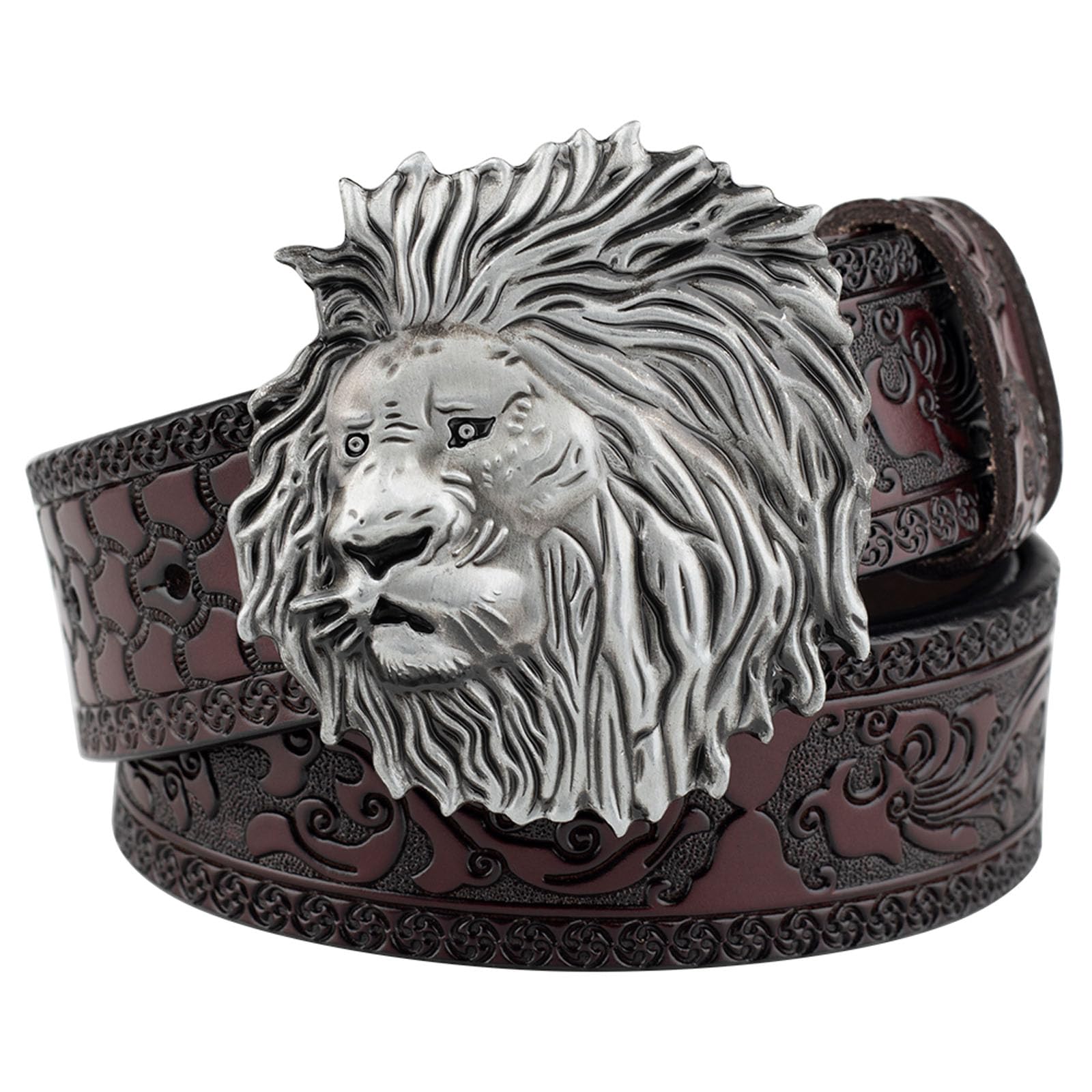 Vintage Güzel Kemer Brown Suede Belt Heavy Brass Lion Head Buckle Turkey M Lion Head Belt In Vintage Belt Buckles for sale | eBay main image 3