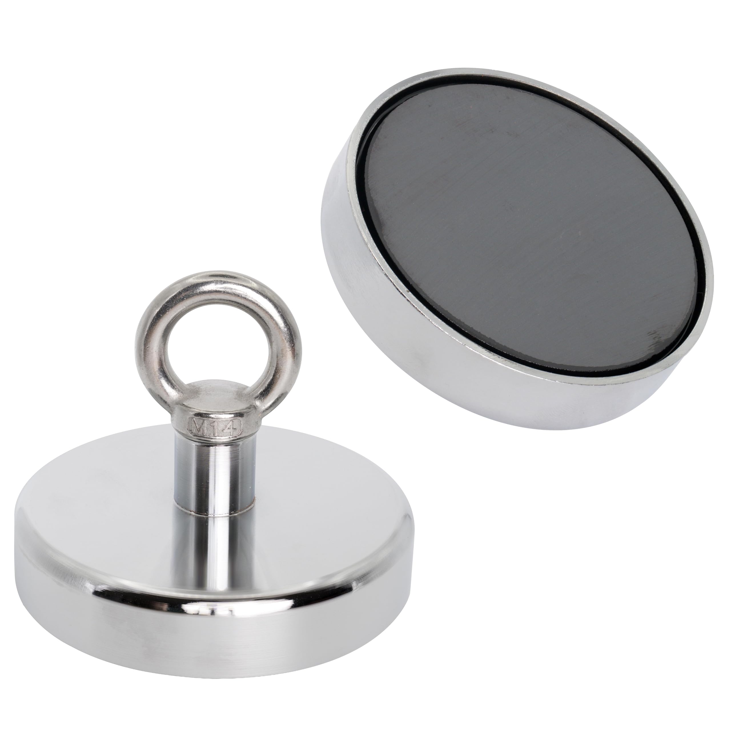 Magnet ExpertãÂ® 125Mm Dia X 100Mm Tall Ferrite Recovery Magnet With M14 Eyebolt - 130Kg Pull 5060185925159