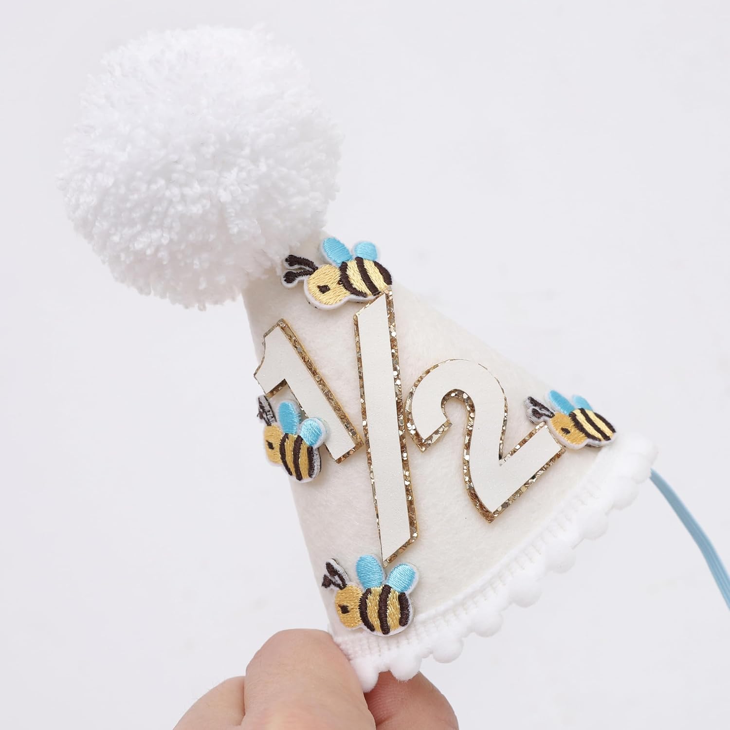 Half Birthday Hat - Cute 1/2 Crown, Little 6 Months Outfit, Half Way To One Birthday Decorations