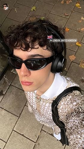 Miniatura 2 de ADE WU Gafas de sol envolventes para mujeres y hombres, gafas de sol de moda y2k Swift ovaladas futuristas para rave