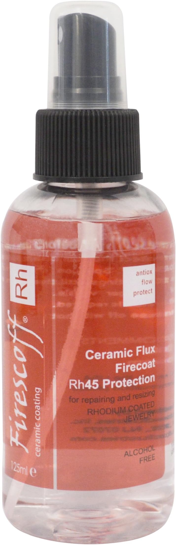 Firescoff Rh Ceramic Flux Coating 125 ML Spray Bottle for Rhodium Precious Metal Jewelry Making Firecoat Rh45 Protection