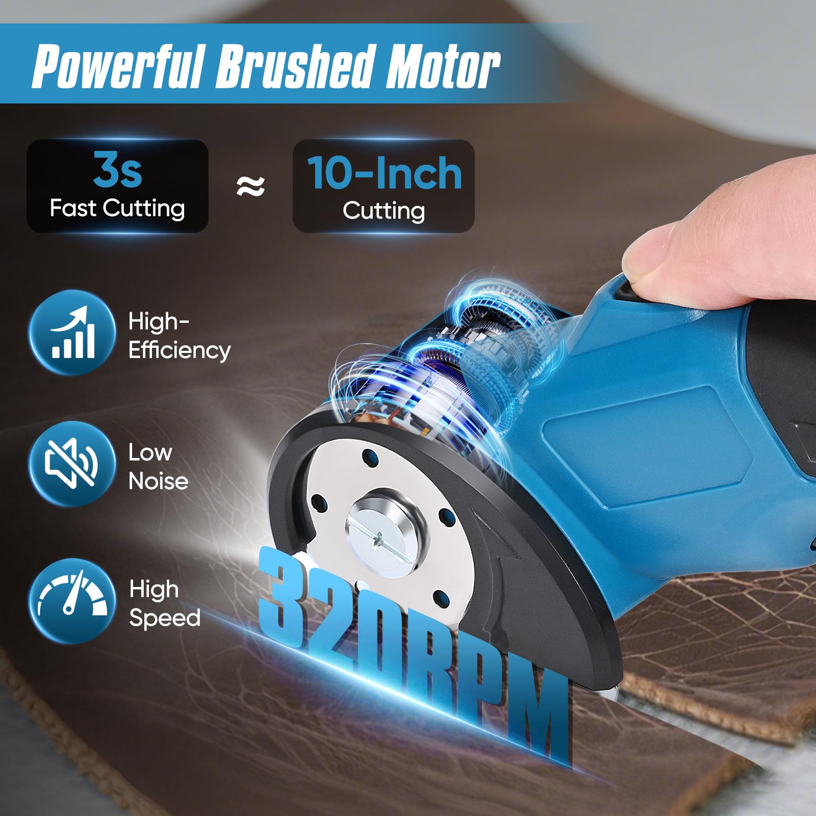 Portátil tijeras electrica costura SK5 320 RPM 1500mAh cortador de tela tijeras eléctricas para cortar tela espesor máximo de corte 8mm para cuero,tela,caja de cartón
