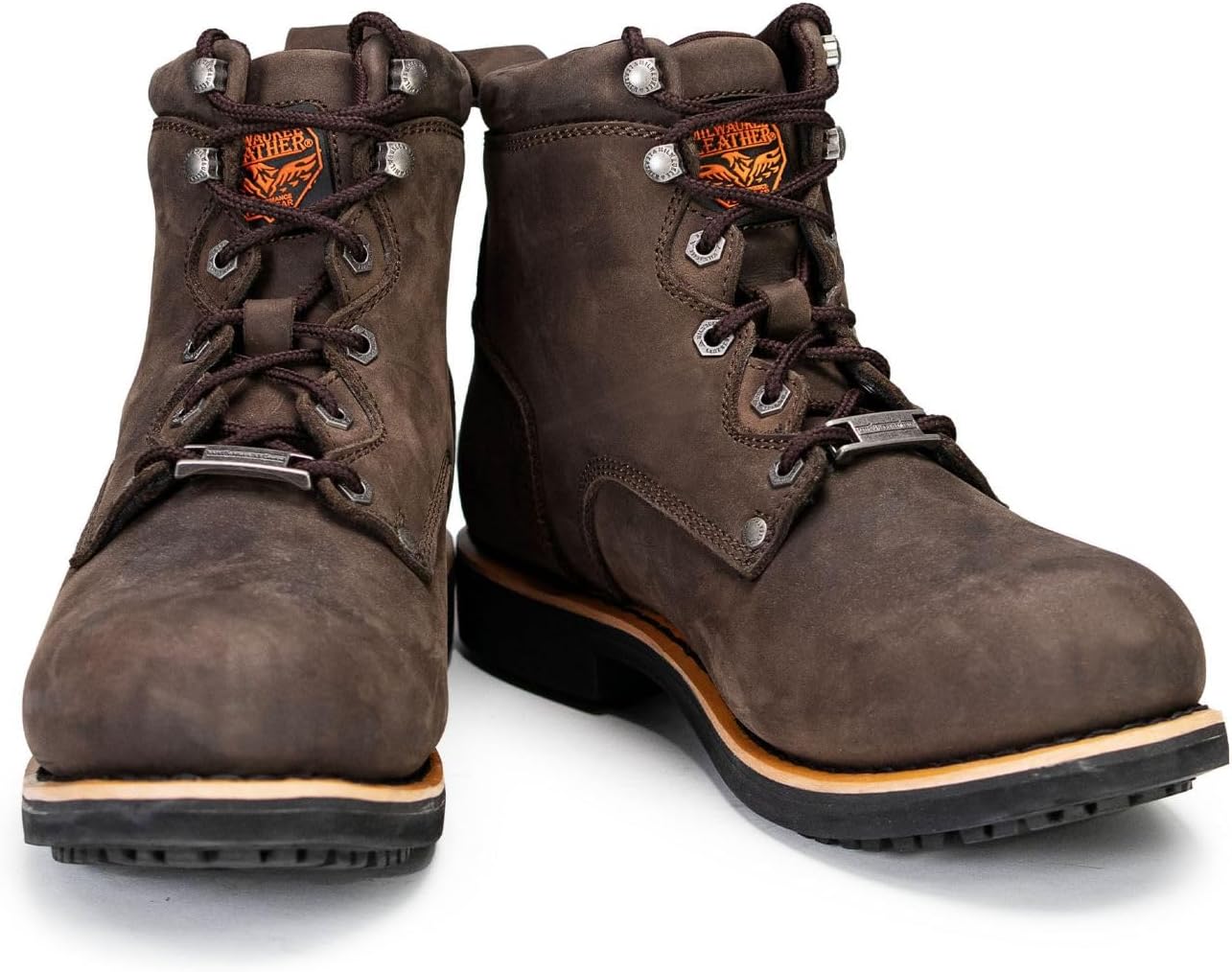 Milwaukee Leather MBM9007 Men's Logger Dark Brown Leather 6-Inch Lace-Up Motorcycle Outdoor Rider Boots - 7