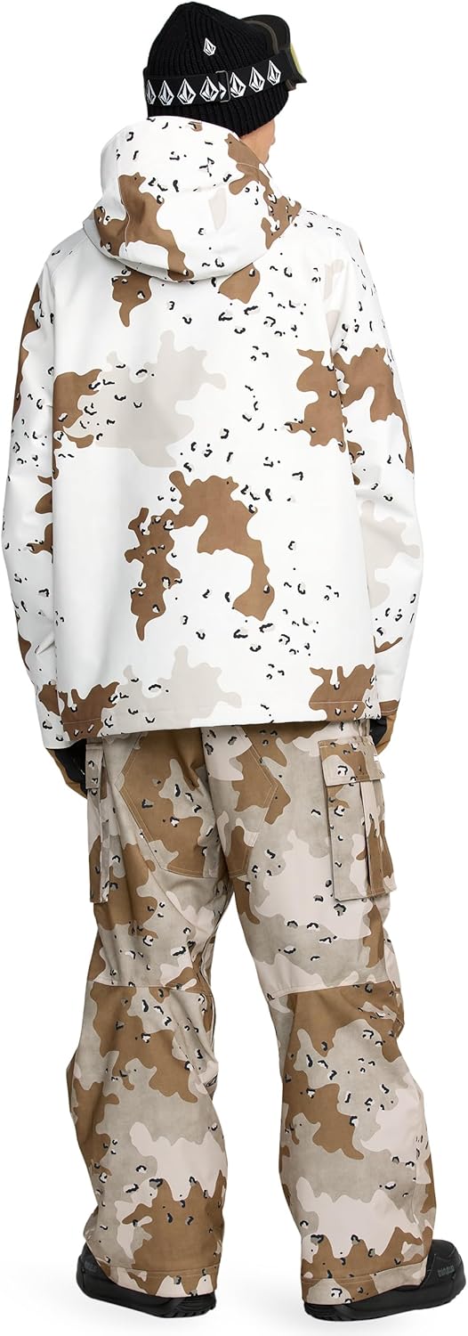 Volcom Men's 2836 Insulated Snowboard Jacket – 20K Waterproof, Recycled 2-Layer, White, XX-Large - Image 4