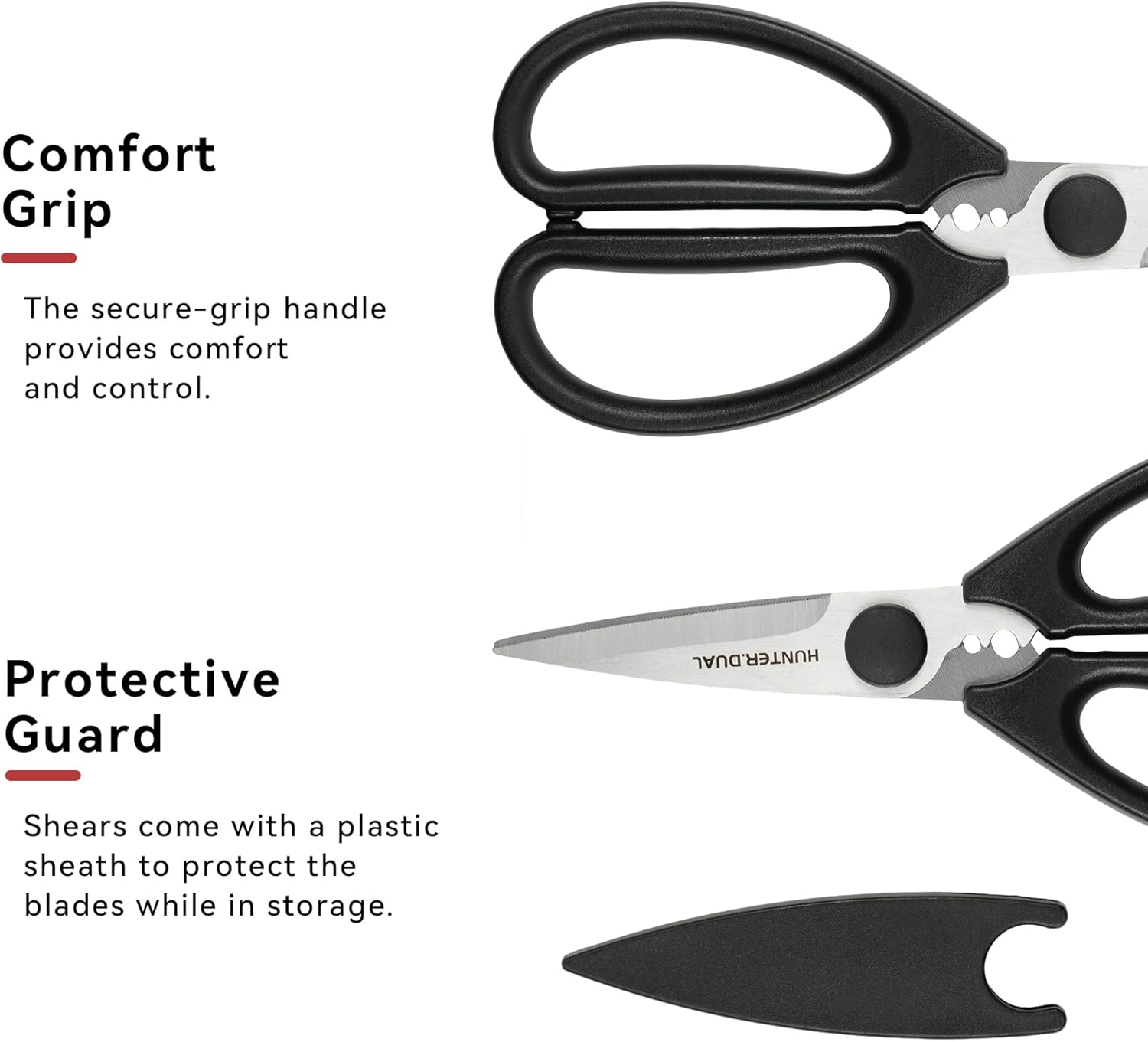 Kitchen Scissors for Food, HUNTER. Heavy Duty e Apart Poultry