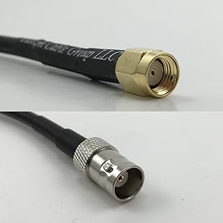 6 feet RG58 RP-SMA MALE to BNC FEMALE Pigtail Jumper RF coaxial cable 50ohm Quick USA Shipping