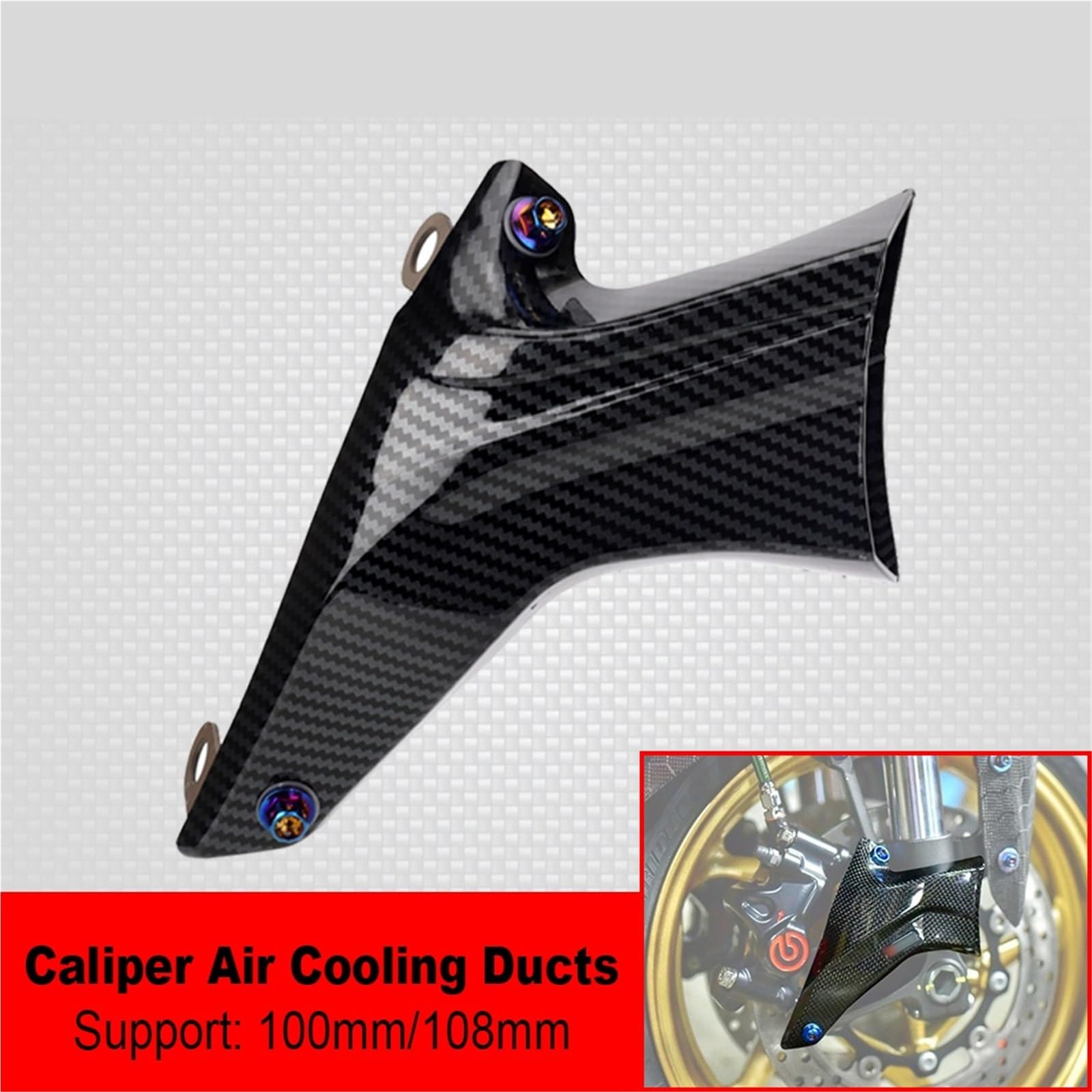 Condotto aria moto Condotti Di Raffreddamento Dell'aria Per Pinza Freno Moto Adatti Per Yamaha TMAX530 TMAX560 TMAX 530/560 Tech Max T-MAX530 T-MAX560 DX SX(Left-Style1)