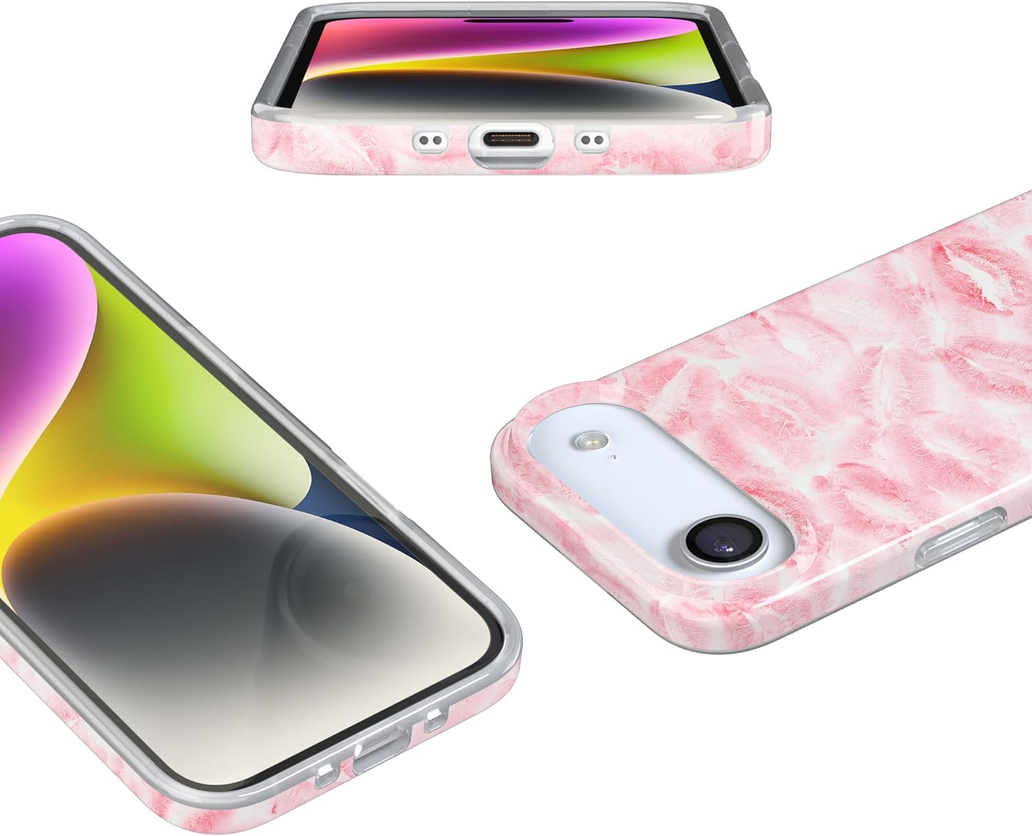 Casely iPhone 17 Air Case | Sealed with a Kiss | Pink Lipstick | Compatible with MagSafe | Classic Ultra Slim Design