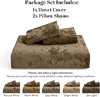 Vista 90 de PHF - Juego de funda de edredón de terciopelo auténtico tamaño individual, juego de funda de edredón ultra suave y transpirable de 2 piezas