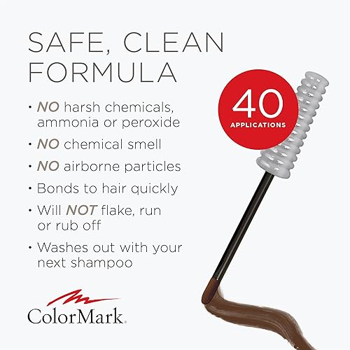 Miniatura 4 de ColorMark PRO - Varita para retoque de raíz gris líquida, color marrón medio, color real