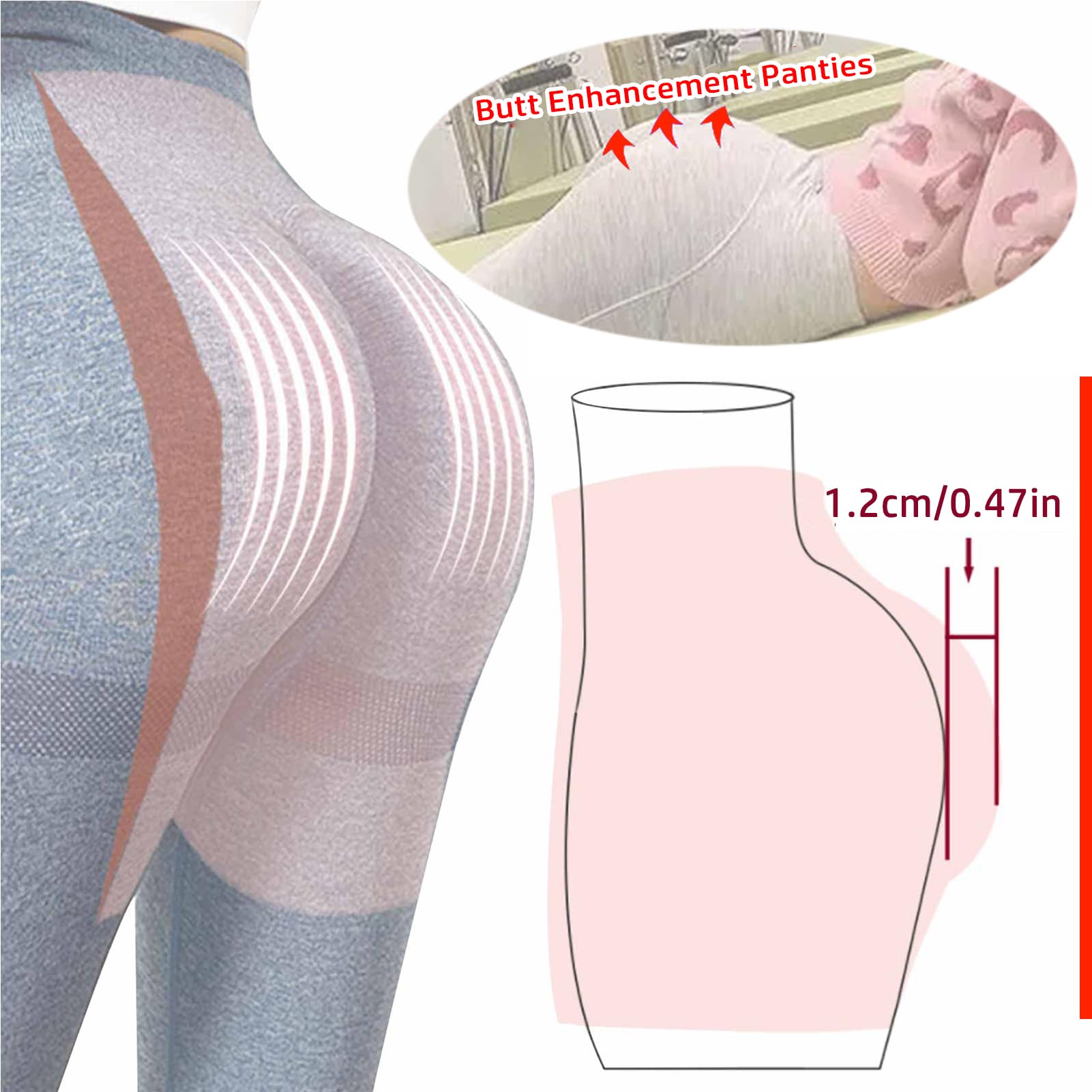 FSYH Vollsilikon-Popo-HöSchen MäNnlich bis Simulation Weiblich Gesäß-HüFten UnterwäSche Butt Lifter Shaper Control Shorts Drag Queens