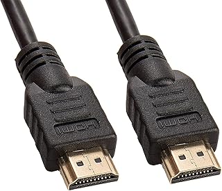 TECNII HDMI Cable 6-Feet High Speed HD 1080P 3D Audio Video Sync HDMI Cable Cord Compatible with TV, Monitor and Projector Ethernet Male/Male, Black (Renewed)