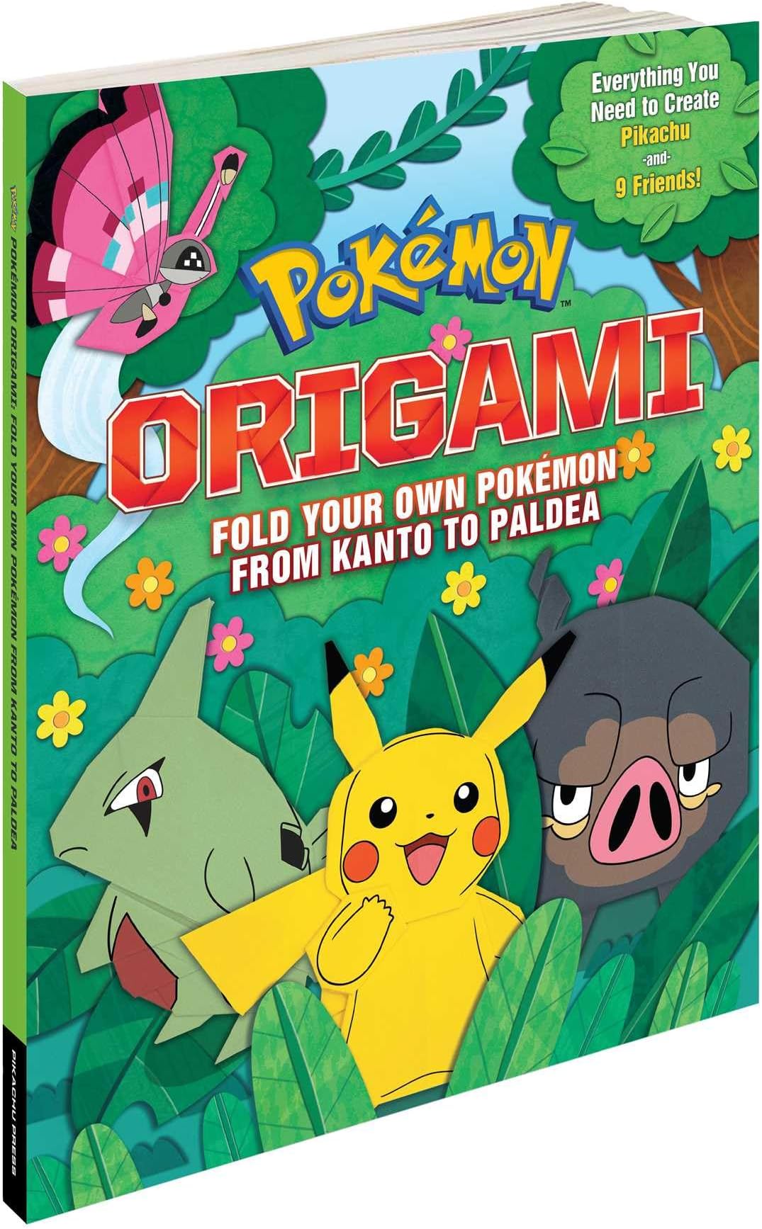 Pokemon Pikachu Press 3: Pokémon Origami: Fold Your Own Pokémon from Kanto to Paldea - One Pokémon from Every Region!
