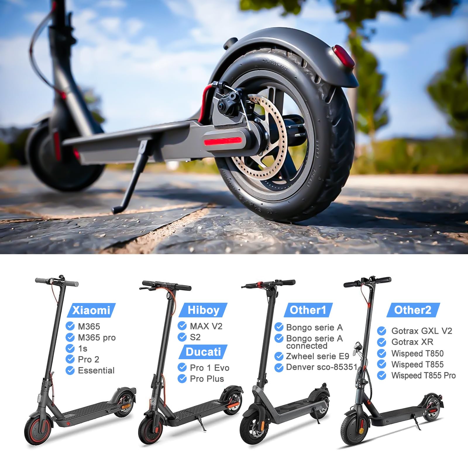 Rueda Patinete Xiaomi Cámara De Aire Reforzada Patinete Xiaomi M365, 1S, Essential, Pro Y Ruedas Patinete Xiaomi