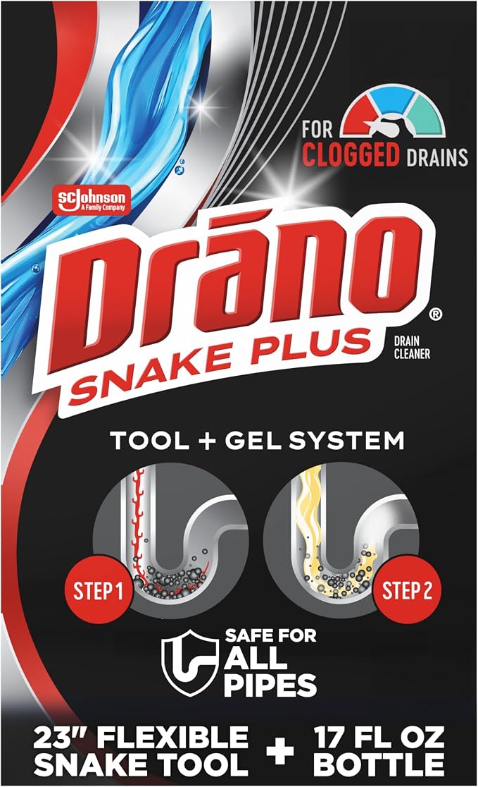 Drano Snake Plus Tool and Gel System, Drain Snake with