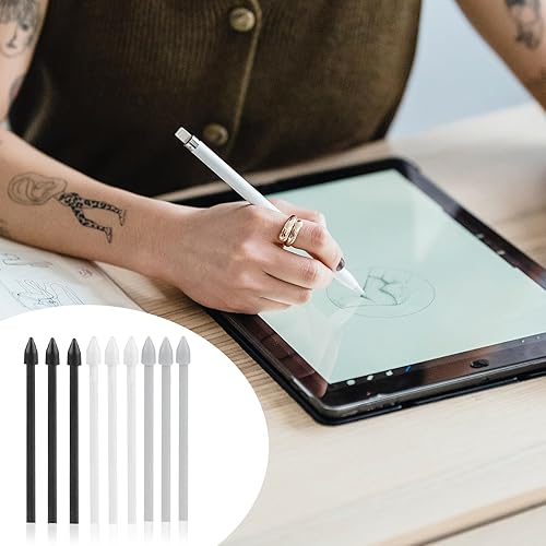 Miniatura 5 de 9 puntas de lápiz digital para Samsung Galaxy S23 Ultra con clip y alfiler, puntas de repuesto para bolígrafos de fibra de carbono, punta de lápiz