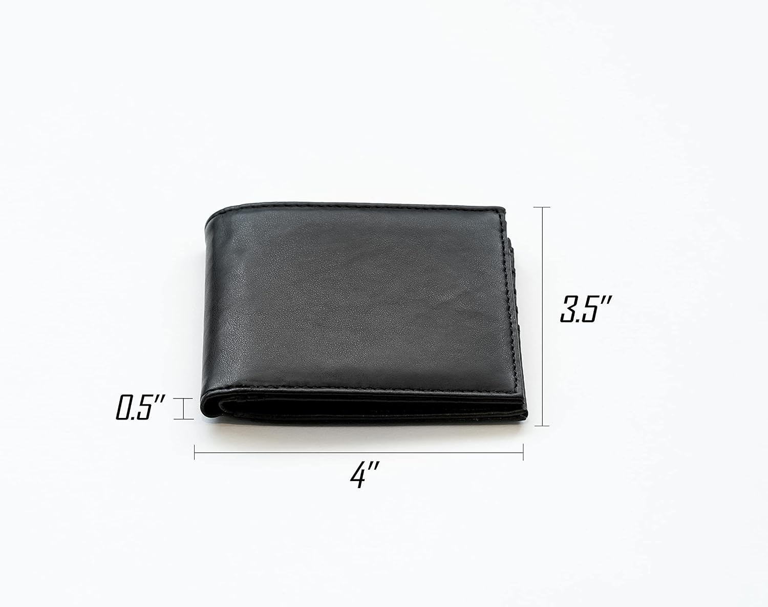 Rico Industries NFL Cleveland Browns Billfold Wallet, Black - Laser Engraved Vegan Leather, 4 Card Slots, ID Window