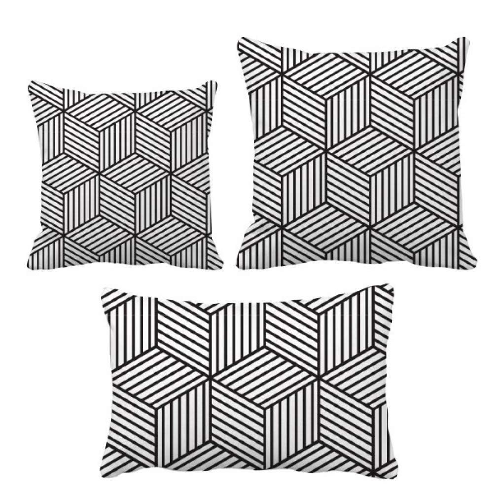 Housse de coussin simple DIYthinker au design épuré pour décoration de canapé moderne