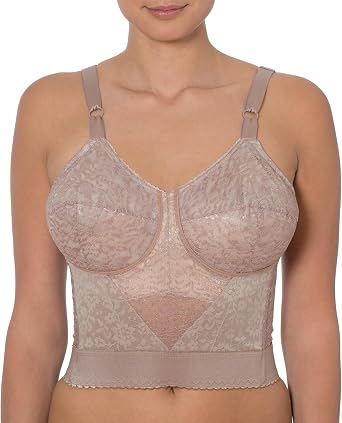 2202 Longline Wireless Bra | Extra-Firm Shapewear Support | Made in USA | Expandable Cups & Posture Back
