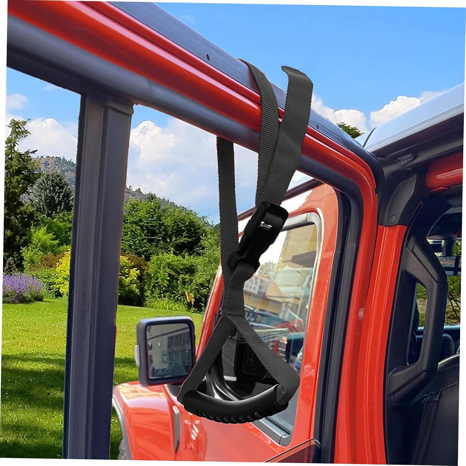 Ciieeo 1pc Adjustable Vehicle Support Grip Handle Safety Car Aid for Seniors Easy Installation Car Transfer Assist for Elderly Handicapped Design